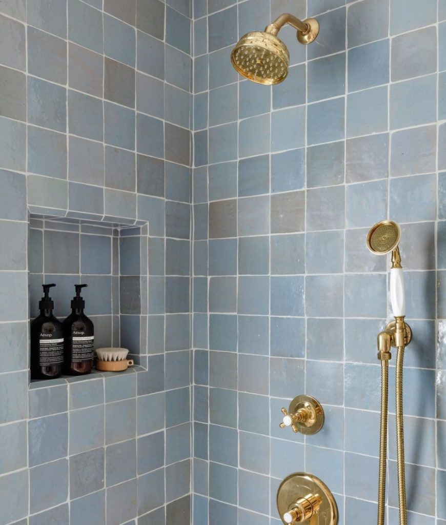 blue zellige tiles